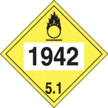 Accuform 4DIGIT DOT PLACARDS HAZARD CLASS 5 MPL751CT50 MPL751CT50